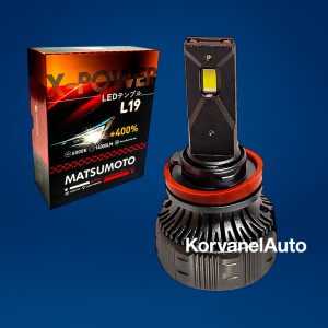 Ampolletas Super LED H11 / H8 / H9 L19 Matsumoto – 14000Lm, 40W, 12V, con Ventilador