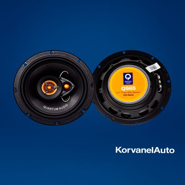 Bocinas Coaxiales Quantum Audio QS65 6.5” – 3 Vías, 200W Máx / 55W RMS, Sonido de Alta Calidad