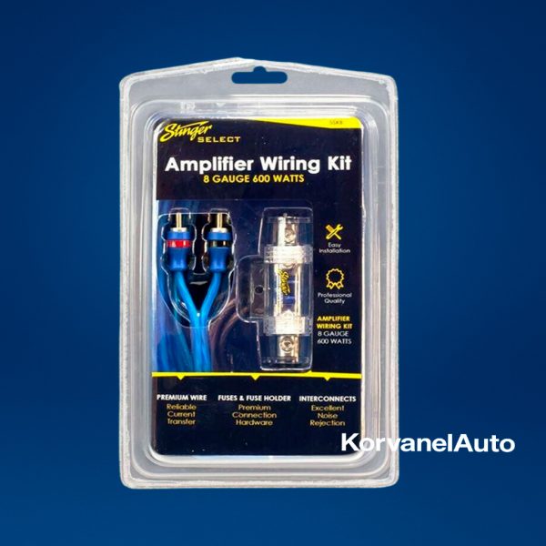 Kit de Instalación Stinger SSK8 – Cableado 8 AWG para Amplificadores de Audio Car