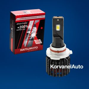Ampolletas LED Premium 9005 12000Lm L24 Matsumoto – 55W, 12V, con Ventilador, Luz Blanca
