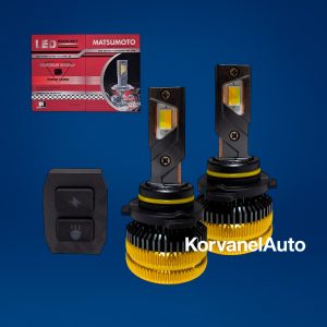 Set Ampolletas Super LED 9006 Bicolor 18.000 Lúmenes c/u 240W con Canbus y Control – Alta Potencia