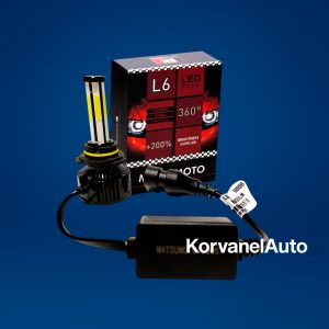 Ampolletas 9006 LED 360° Matsumoto – 12.000Lm, 35W, 12V, con Ventilador, Luz Blanca