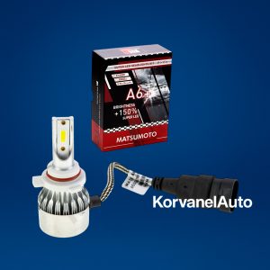 Kit Ampolletas LED 9012 7200Lm A6+ Matsumoto – 25W, 12V, con Ventilador, Luz Blanca