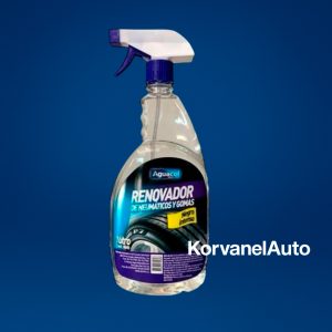 Renovador de Neumáticos Aguacol con Gatillo 1 Litro Transparente – Brillo Efecto Húmedo, Protección Contra Agrietamiento, Resistente al Agua