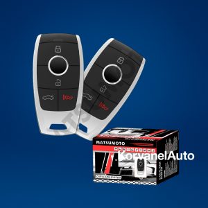 Alarma Matsumoto EG-05/E672 12V con Controles Tipo Mercedes-Benz y Código Variable