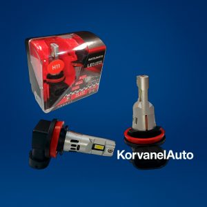 Ampolletas LED H11 V4 con Microtecnología, Disipador y Turbo – 20.000Lm, Luz Blanca Ultra Potente