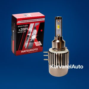 Ampolletas LED Premium H15 12000Lm L24 Matsumoto – 55W, 12V, con Ventilador, Luz Blanca