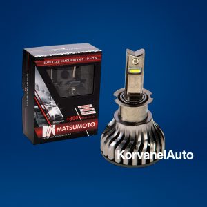 Kit Ampolletas Turbo LED H3 16000Lm L22 Matsumoto – 40W, 12V, con Ventilador, Luz Blanca