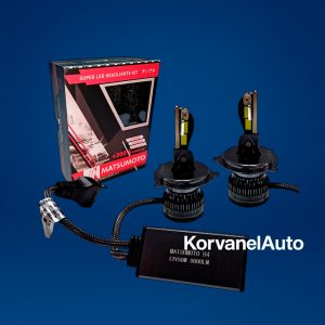 Ampolletas Super LED H4-L18 con CANBUS – 8.000Lm por Ampolleta, Luz Blanca, Sin Errores en Tablero