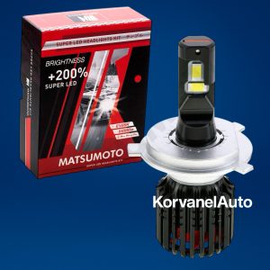 Ampolletas LED Premium H4 12000Lm L24 con Ventilador – Set 2 Unidades | Matsumoto