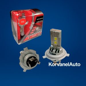 Ampolletas LED H4 V4 2025 con Microtecnología, Disipador y Turbo – 20.000Lm, Luz Blanca Compacta