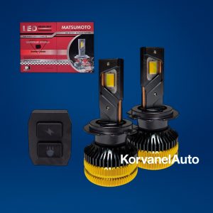 Set Ampolletas Super LED H7 Bicolor 18.000 Lúmenes c/u 240W con Canbus y Control – Potencia y Versatilidad