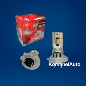 Set Ampolletas LED H7 V4 20000Lm (10000 por Ampolleta) Compactas con Disipador y Turbo – Modelo Similar al Original