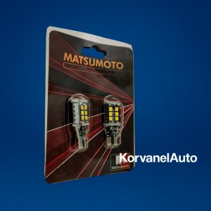 Ampolleta LED T15 Multifuncional Matsumoto – 5W, 12V, Luz Blanca para Autos