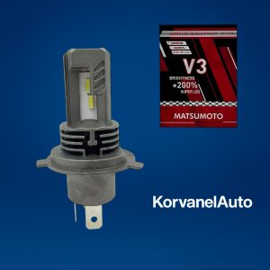 Set Ampolletas LED H4 V3 6000 Lúmenes – Microtecnología con Disipador de Aluminio | Matsumoto