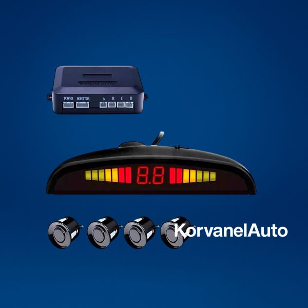 Sensor de Retroceso Hawk 340HKPS070 – 4 Sensores Color Negro con Alerta Sonora