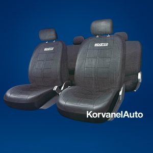 Cubre Asientos Sparco SPS405PVCBK-CB Universales – Eco Cuero Negro Original