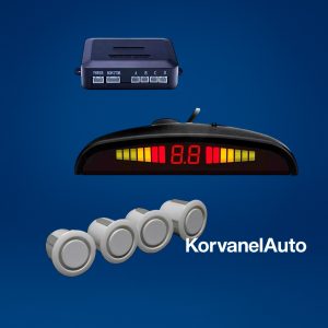 Sensor de Retroceso Hawk 340HKPS070B – 4 Sensores Color Blanco con Alerta Sonora