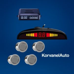 Sensor de Retroceso Hawk 340HKPS070P – 4 Sensores Color Plata con Alerta Sonora