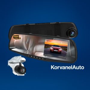 Espejo Monitor Pyle PLCMDVR49 con DVR y Cámara de Reversa – Grabación HD y Visión Trasera
